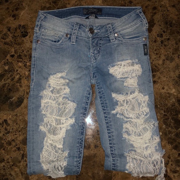 🎉 HOST PICK 🎉 Vintage Sliver Jeans - Picture 2 of 9